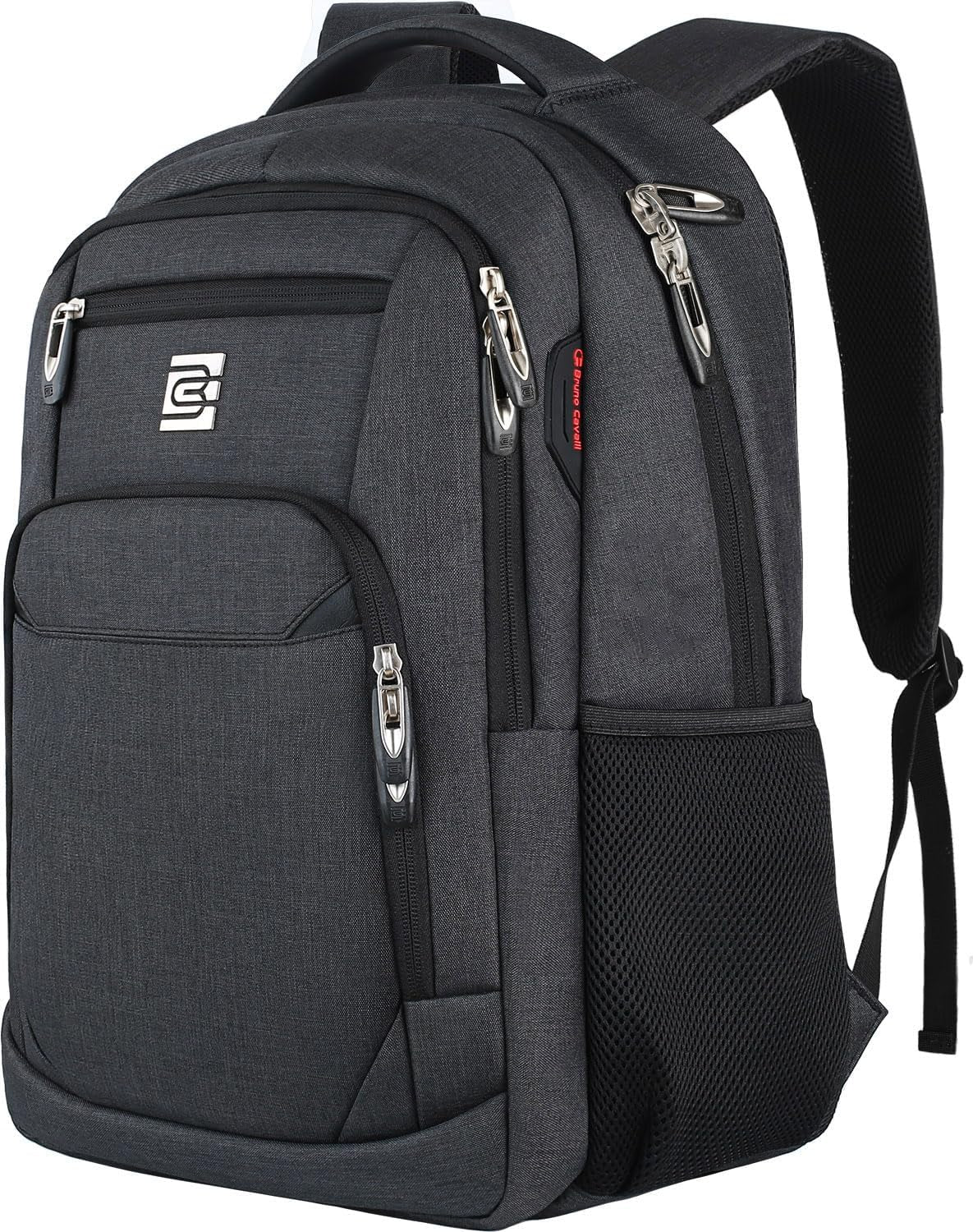 Laptop Backpack – Slim, Water‑Resistant, Anti‑Theft Business Travel Bag for Men and Women, Fits 15.6‑Inch Laptops – Black